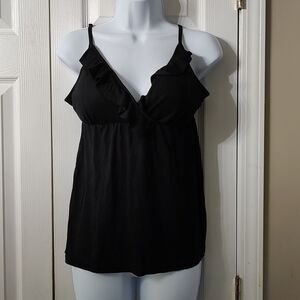 It's Our Time black adjusable strap top  Sz M  NWT